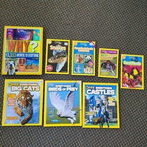 National Geographic Kids Book Lot of 8 Step Into Reading Early Reader Learning